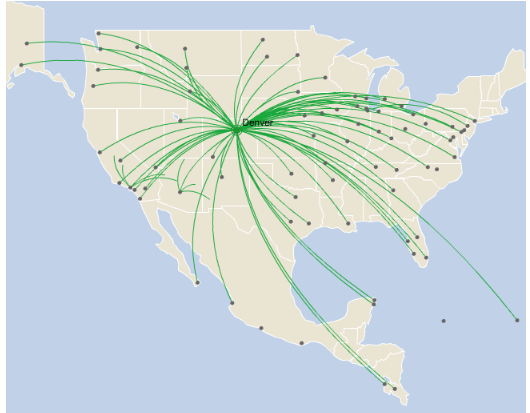 Frontier Airlines GoWild Flight Routes