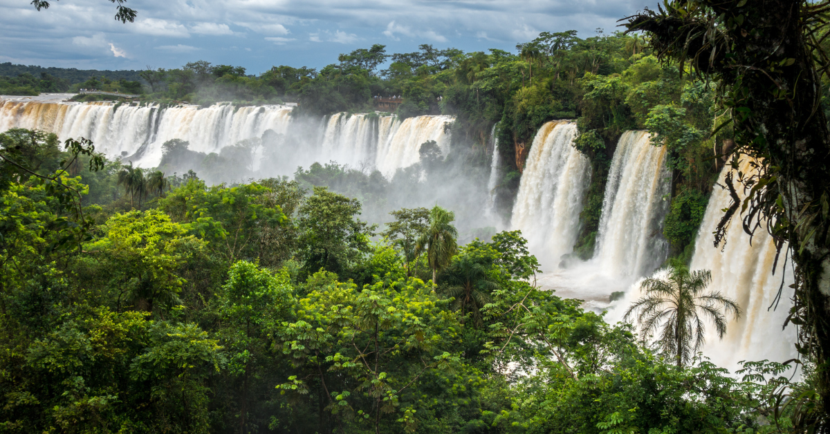 Ariel View Of Iguazu Falls