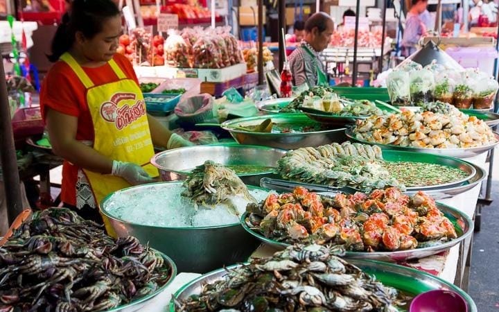 Seafood Market In Bangkok