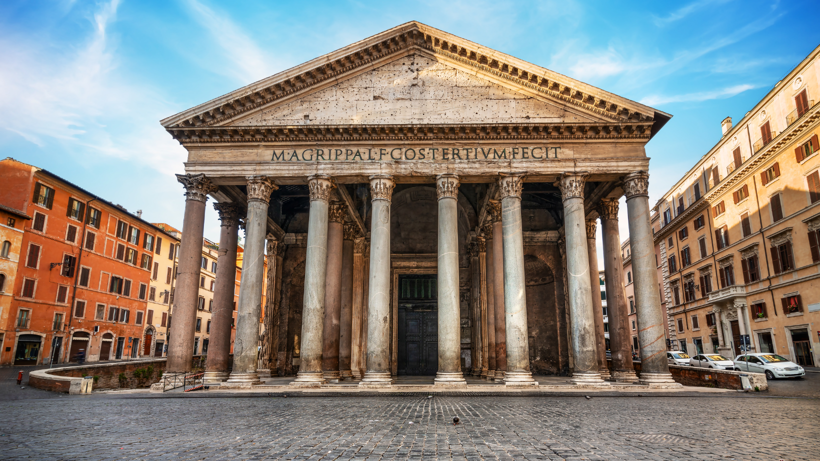 The Pantheon from the front of the building