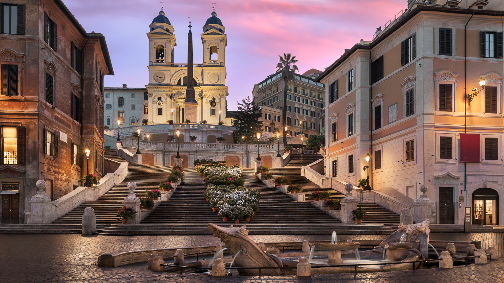 the Spanish steps in rome