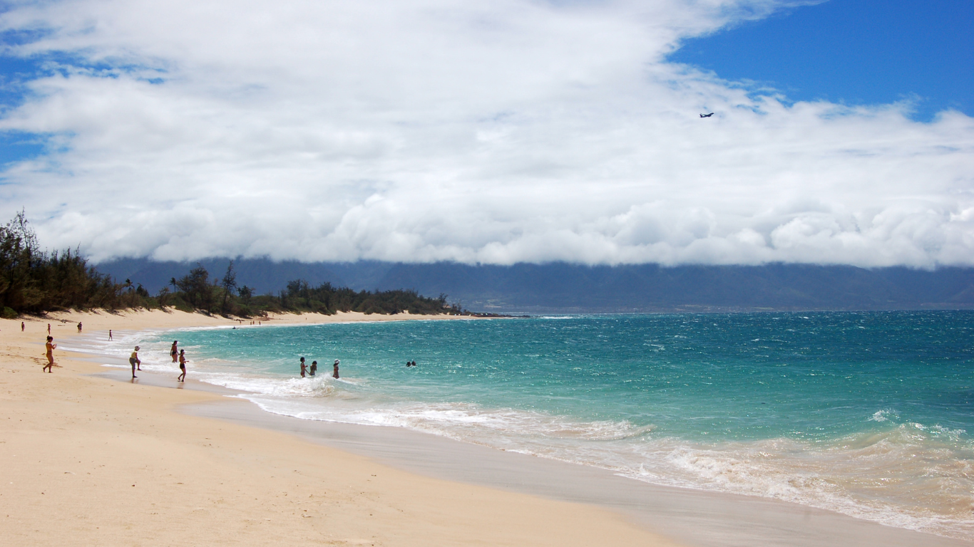 Baldwin Beach Located On Maui's North Shore