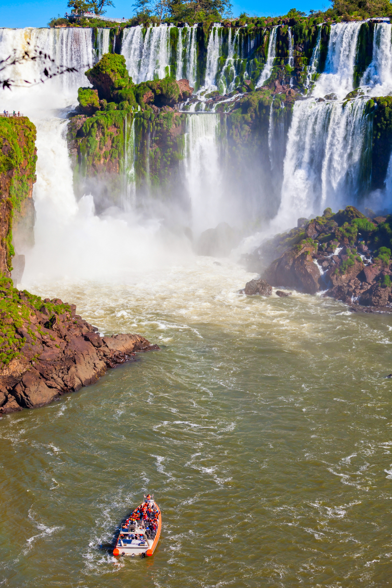 Boat ride at Iguazu Falls