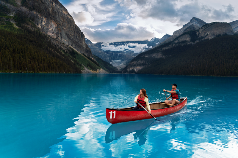 Lake Louise In Banff National Park, Canada 