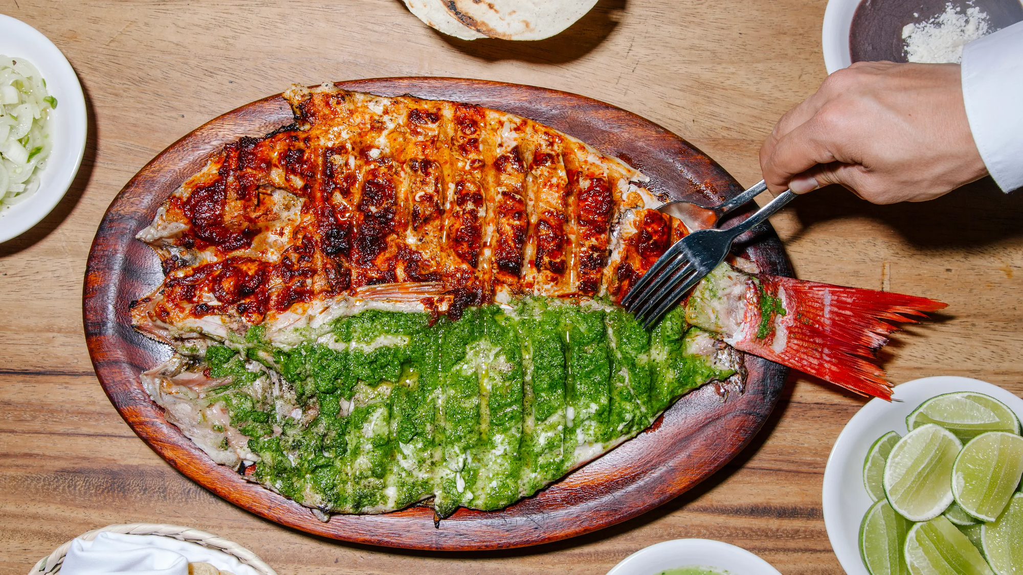 grilled fish on a plate