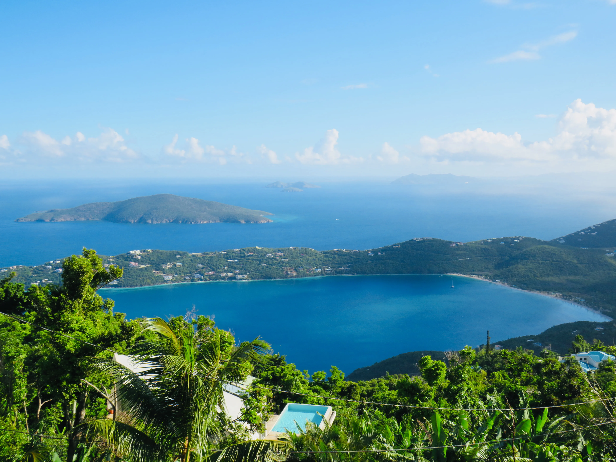 Mountain Top St. Thomas overlooking the seas and the island of St. Thomas from 1500 feet