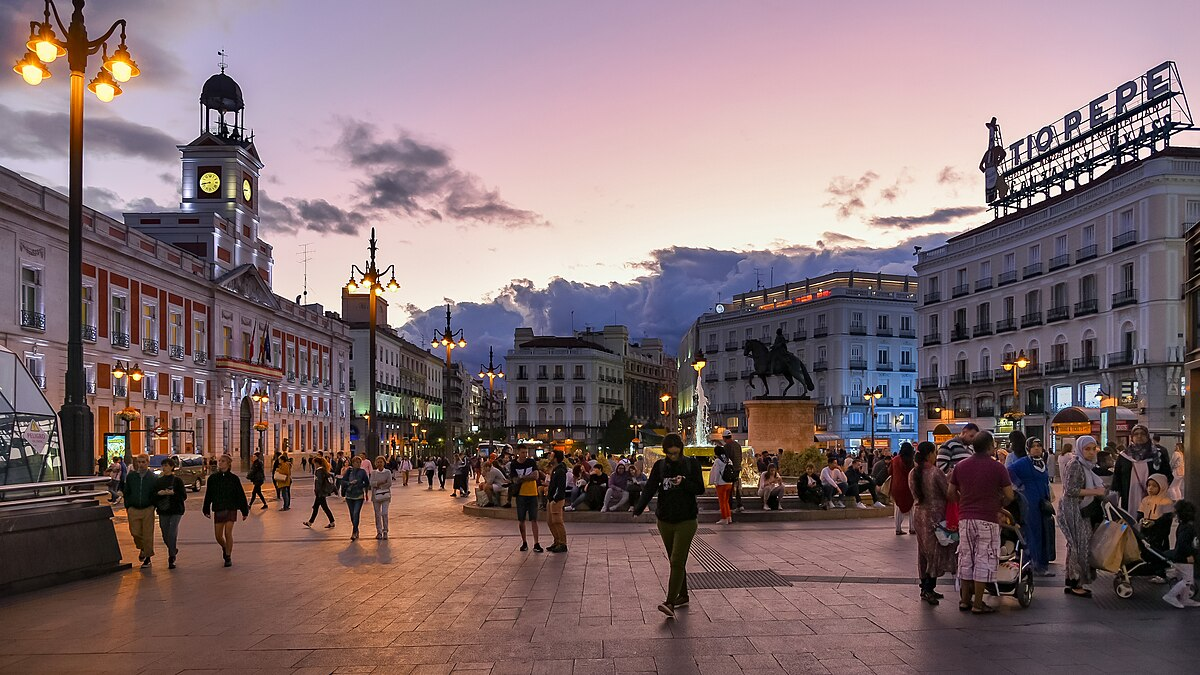 Sol Neighborhood In Madrid, Spain