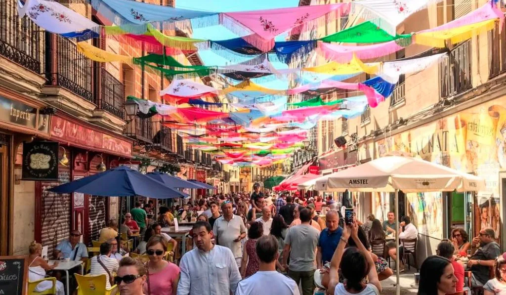 Barrio de La Latina Neighborhood In Madrid