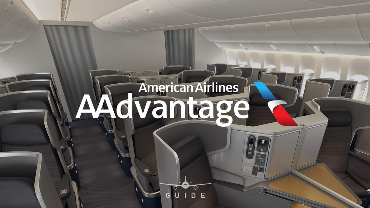 American Airlines AAdvantage Rewards Flight Chart